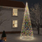  Brad de crăciun cu țăruș, 3000 led-uri, multicolor, 800 cm (343580)