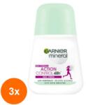Garnier Mineral Action Control Stress 48h roll-on 3x50 ml