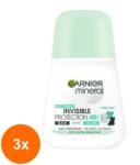 Garnier Mineral Invisible Black White Colors Fresh Aloe roll-on 3x50 ml