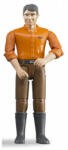 BRUDER Figurină bărbat pantaloni maro (60007) (60007) Figurina