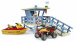 BRUDER Foișor serviciu salvamari, cu ATV, jet ski și salvamar (62780) (62780) Figurina