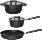 Fiskars Set de vase de gătit Fiskars - Hard Face, 3 părți, negru (FS 1057942)