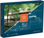 Galison Puzzle cu două fețe Galison din 500 de piese - Frank Lloyd Wright Fallingwater 2-Sided Puzzle
