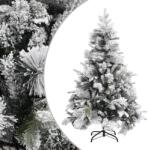  Brad de crăciun cu zăpadă & conuri, 150 cm, pvc&pe (340530)