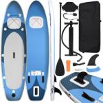  Set placă paddleboarding gonflabilă, albastru, 330x76x10 cm (93385)