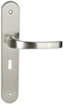 Maestro Modern Porto hosszúcímes ajtókilincs garnitúra (szatén nikkel, 55 mm, kulcslyukas)