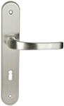 Maestro Modern Porto hosszúcímes ajtókilincs garnitúra (szatén nikkel, 90 mm, kulcslyukas)