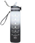 Wooze You Did It Prémium Motivációs Sport Kulacs Idősáv Jelzővel BPS Mentes Fekete 1000ml (121440)