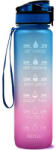 Intex Prémium Motivációs Sport Kulacs Idősáv Jelzővel BPS Mentes Kék/Rózsaszín 1000ml (121427)