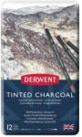 Derwent Tinted Charcoal szénceruza készlet/12 db-os készlet fémdobozban