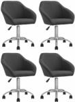 vidaXL 4 buc gri închis 3089567