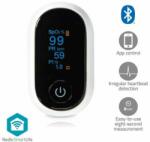 Nedis Oximetru de puls SmartLife | Bluetooth | Afișaj OLED | Alarmă sonoră / Interferențe anti-mișcare / Senzor de înaltă precizie / Saturație de oxigen (SpO2) / Indice de perfuzie / Ritm cardiac | Alb (BTH