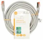 Nedis Cablu de rețea CAT6 | RJ45 Plug | RJ45 Plug | SF/UTP | 5.00 m | Rotund | PVC | Gri | Etichetă (CCGL85220GY50)