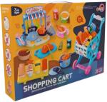 Raya Toys Игрален комплект Raya Toys - Пазарска количка с кухня, 64 части, синя (506122327) - ozone
