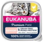 EUKANUBA Grain Free Senior Monoprotein pástétom idős macskáknak Csirke 16 x 85 g