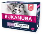 EUKANUBA Grain Free Kitten Cicapástétom Lazac 12 x 85 g