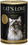 CAT’S LOVE 12x400g Cat's Love Senior kacsa nedves macskatáp