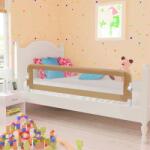 Balustradă protecție pat copii, gri taupe, 150x42 cm, poliester (10165)