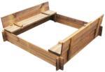  Cutie de nisip, lemn tratat, pătrat (41722)