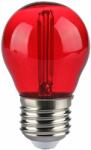 V-TAC 2W E27 piros filament G45 LED égő - SKU 217413 (217413)