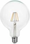 V-TAC 6W E27 meleg fehér filament G125 LED égő - SKU 214304 (214304)