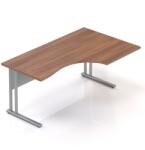 Rauman Visio LUX ergonomikus asztal 160 x 100 cm, jobb, dió