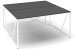  ProX asztal 158 x 163 cm, grafit / fehér