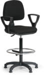 Kovo Praktik Milano emelt munkaszék karfás, fekete