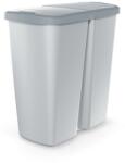 Prosperplast Szemetes DUO szürke, 45 l, szürke