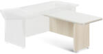  TopOffice Premium tárgyaló elem asztal alatt 136, 3 x 70 cm, világos akác / fehér