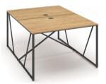  ProX asztal 118 x 163 cm, burkolattal, hamilton tölgy / grafit