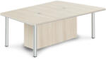  TopOffice Premium tárgyalóasztal I 240 x 162, 5 cm, világos akác