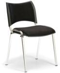 Kovo Praktik SMART konferencia szék - króm lábak, fekete