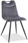SIGNAL MEBLE Orfe étkezőszék, szürke / fekete
