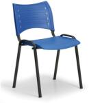  SMART műanyag szék - fekete lábak, kék