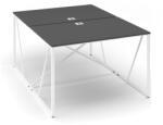  ProX asztal 118 x 163 cm, fedővel, grafit / fehér