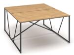  ProX asztal 138 x 163 cm, hamilton tölgy / grafit