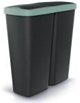 Prosperplast Hulladékgyűjtő DUO fekete, 50 l, zöld / fekete