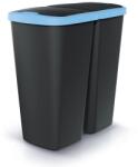 Prosperplast Hulladékgyűjtő DUO fekete, 45 l, kék / fekete