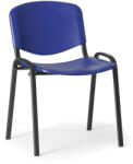  ISO műanyag szék - fekete lábak, kék
