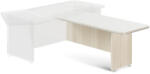  TopOffice Premium tárgyaló elem asztal alatt 166, 3 x 70 cm, világos akác / fehér