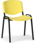  ISO műanyag szék - fekete lábak, sárga