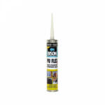 BISON Etanșeizant Poliuretanic Bison PU Flex - Mastic Elastic pentru Construcții și Auto, Negru, Cartuș 300ml