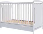 Hubners Patut copii din lemn Hubners Karly 120x60 alb cu sertar (PHKAR12ALS) - drool Lenjerii de pat bebelusi‎, patura bebelusi