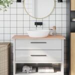 vidaXL Плот за баня 100x50x1, 5 см масивно дърво бук (355985)