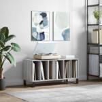 vidaXL Шкаф за винилови плочи сив сонома 100x38x48 см инженерно дърво (831762)