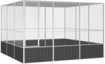 vidaXL Волиера антрацит 302, 5x324, 5x211, 5 см поцинкована стомана (171550)