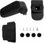 vidaXL Подлакътник за кола черен 12x37x(31-48) см ABS (154684)