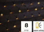 TRACON 220 LED karácsonyi fényháló 5 m kültéri/beltéri (CHRNOP220WW)