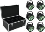 EUROLITE Set 6x LED PARty TCL Spot + Case TDV-1 - hangszerdepo